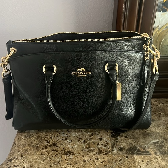 Coach Black Satchel with Gold Hardware NWT - Picture 4 of 8